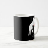 Big Foot Shirt - Bigfoot Sasquatch American Flag P Kaffeetasse (VorderseiteRechts)