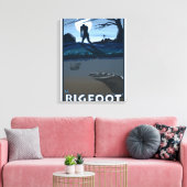 Big Foot Spaziergang durch den Golfplatz Leinwanddruck (Insitu (Wohnzimmer))