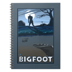 Big Foot Spaziergang durch den Golfplatz Notizblock