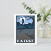 Big Foot Spaziergang durch den Golfplatz Postkarte (Stehend Vorderseite)