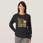 Big Foot Stupid Tree Disk Golf Cooles Design für M T-Shirt (Vorne ganz)