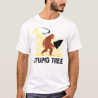 Big Foot Stupid Tree Disk Golf Cooles Design für M T-Shirt