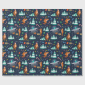 Big Foot und Alien Entführung Geschenkpapier (Flach)