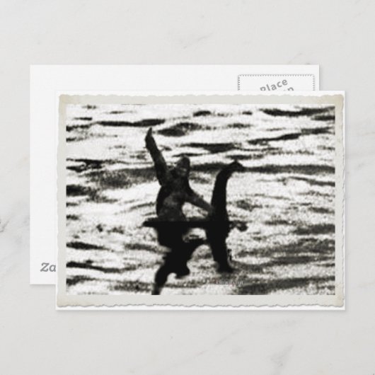 Big Foot und Bessie Das Seemannsmonster Postkarte (Vorne/Hinten)
