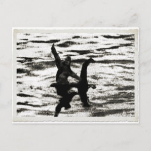 Big Foot und Bessie Das Seemannsmonster Postkarte