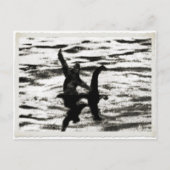Big Foot und Bessie Das Seemannsmonster Postkarte (Vorderseite)