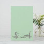 Big Foot und Nessie Briefpapier (Stehend Vorderseite)