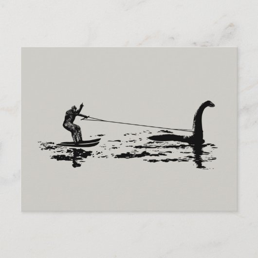 Big Foot und Nessie Postkarte (Vorderseite)