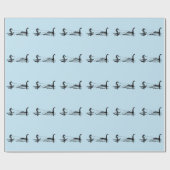 Big Foot und Nessie Wrapping Paper Geschenkpapier (Flach)