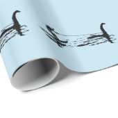 Big Foot und Nessie Wrapping Paper Geschenkpapier (Rolleneckpunkt)