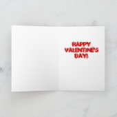 BIG FOOT VALENTINE FEIERTAGSKARTE (Innenseite)