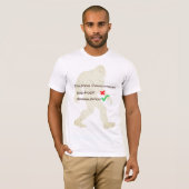 Big foot vs Sasquatch Politische Korrektheit T-ee T-Shirt (Vorne ganz)