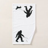 Big Foot Walking seinen Hund Badhandtuch Set (Handtuch)