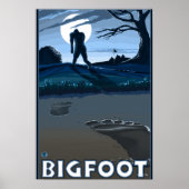 Big Foot walking through Golf Course Poster (Vorne)