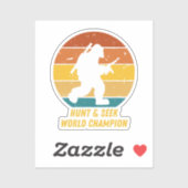 Big Foot Will nicht, sich zu verstecken und noch m Aufkleber (Blatt)