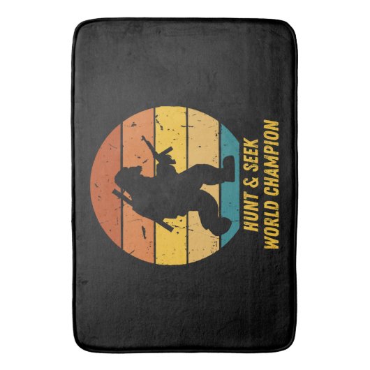 Big Foot Will nicht, sich zu verstecken und noch m Badematte (Vorderseite Vertikal)