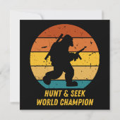 Big Foot Will nicht, sich zu verstecken und noch m Einladung (Rückseite)