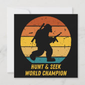 Big Foot Will nicht, sich zu verstecken und noch m Einladung (Vorderseite)