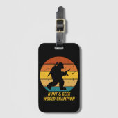 Big Foot Will nicht, sich zu verstecken und noch m Gepäckanhänger (Vorderseite Vertikal)