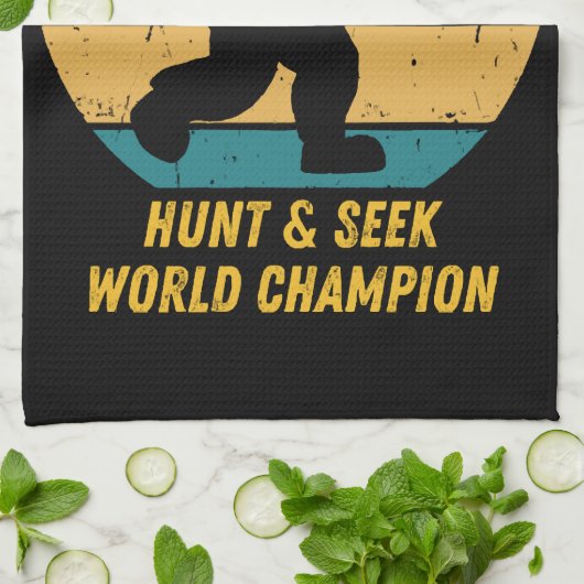 Big Foot Will nicht, sich zu verstecken und noch m Geschirrtuch (Gefaltet)