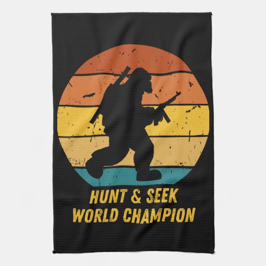 Big Foot Will nicht, sich zu verstecken und noch m Geschirrtuch (Vertikal)