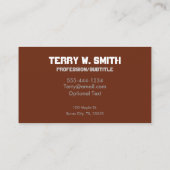 Big Football Business Cards Visitenkarte (Rückseite)