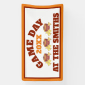 Big Football Game Tailgate Party Chips Käsedip Banner (Vertikal)