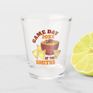 Big Football Game Tailgate Party Chips Käsedip Schnapsglas