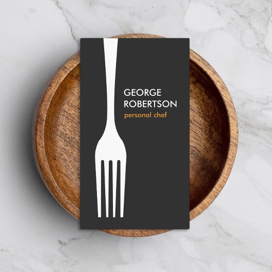 BIG FORK LOGO für Koch, Catering, Restaurant, Küch Visitenkarte