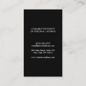 BIG FORK LOGO II für Koch, Catering, Restaurant Visitenkarte (Rückseite)