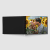 Big Foto & Gold Briefe Black the Wedding of Gästebuch (Voll)