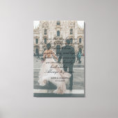 Big Foto Wedding Geschenke Script Kalligrafie Vows Leinwanddruck (Vorderseite)