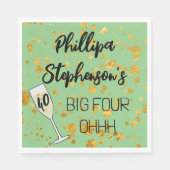 Big Four-Ohhh Birthday Servietten 40 & Fabulous! (Vorderseite)