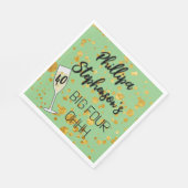 Big Four-Ohhh Birthday Servietten 40 & Fabulous! (Ecke)