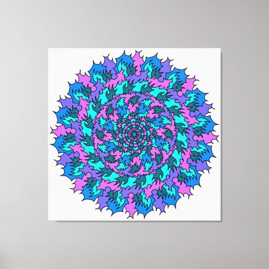 Big Friggin Lila Doodle Leinwanddruck (Vorderseite)