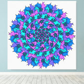 Big Friggin Lila Doodle Leinwanddruck (Insitu (Holzboden))