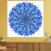 Big Friggin Lila Doodle Leinwanddruck (Insitu (Wohnzimmer))