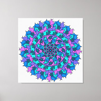 Big Friggin Lila Doodle Leinwanddruck