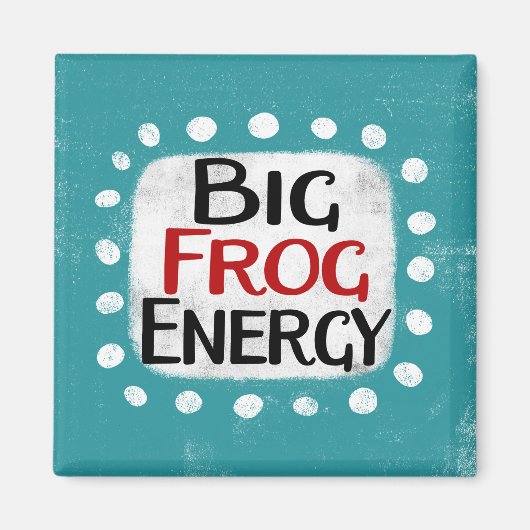 Big Frog Energy Kühlschrank Magnet (Vorne)