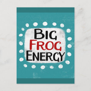 Big Frog Energy Postcard Postkarte