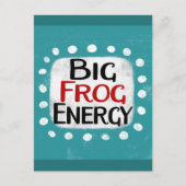 Big Frog Energy Postcard Postkarte (Vorderseite)