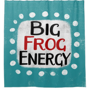 Big Frog Energy Shower Vorhang