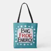 Big Frog Energy Tote Bag Tasche (Rückseite)