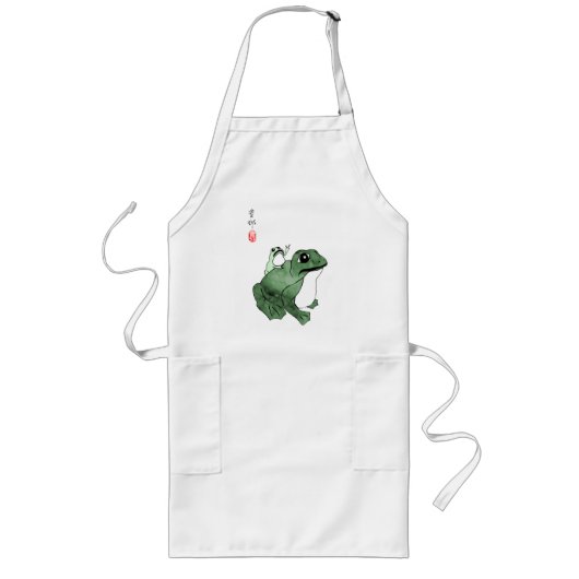 Big Frog Little Japanischer Frog Toad 19. Jahrhund Lange Schürze (Vorne)