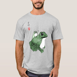 Big Frog Little Japanischer Frog Toad 19. Jahrhund T-Shirt