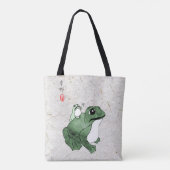 Big Frog Little Japanischer Frog Toad 19. Jahrhund Tasche (Rückseite)