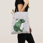 Big Frog Little Japanischer Frog Toad 19. Jahrhund Tasche (Von Nahem)