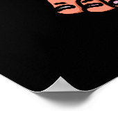 Big Froot Funny Big Foot Puff Dark BG Poster (Ecke)
