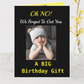 BIG Funny Birthday von Group Grumpy Girl Karte (Gelbe Blume)