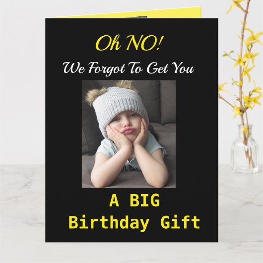 BIG Funny Birthday von Group Grumpy Girl Karte (Gelbe Blume)